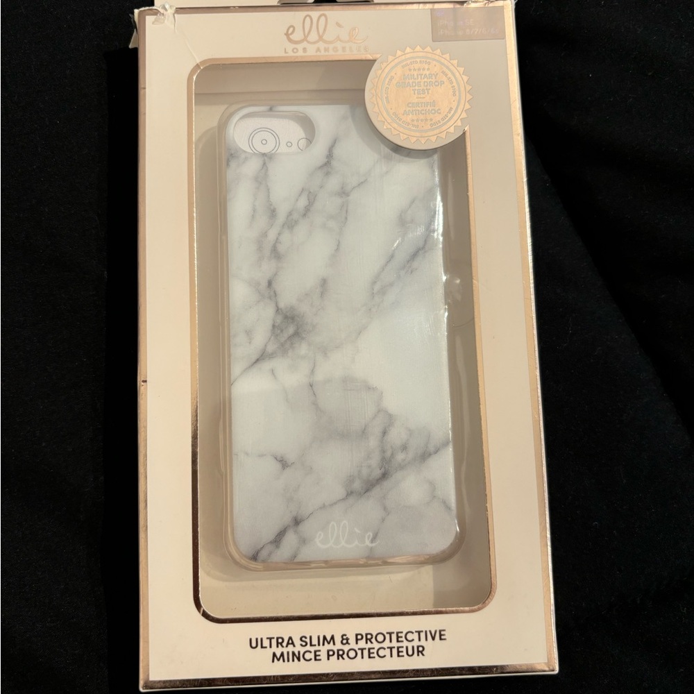 Ellie White Marble Phone Case